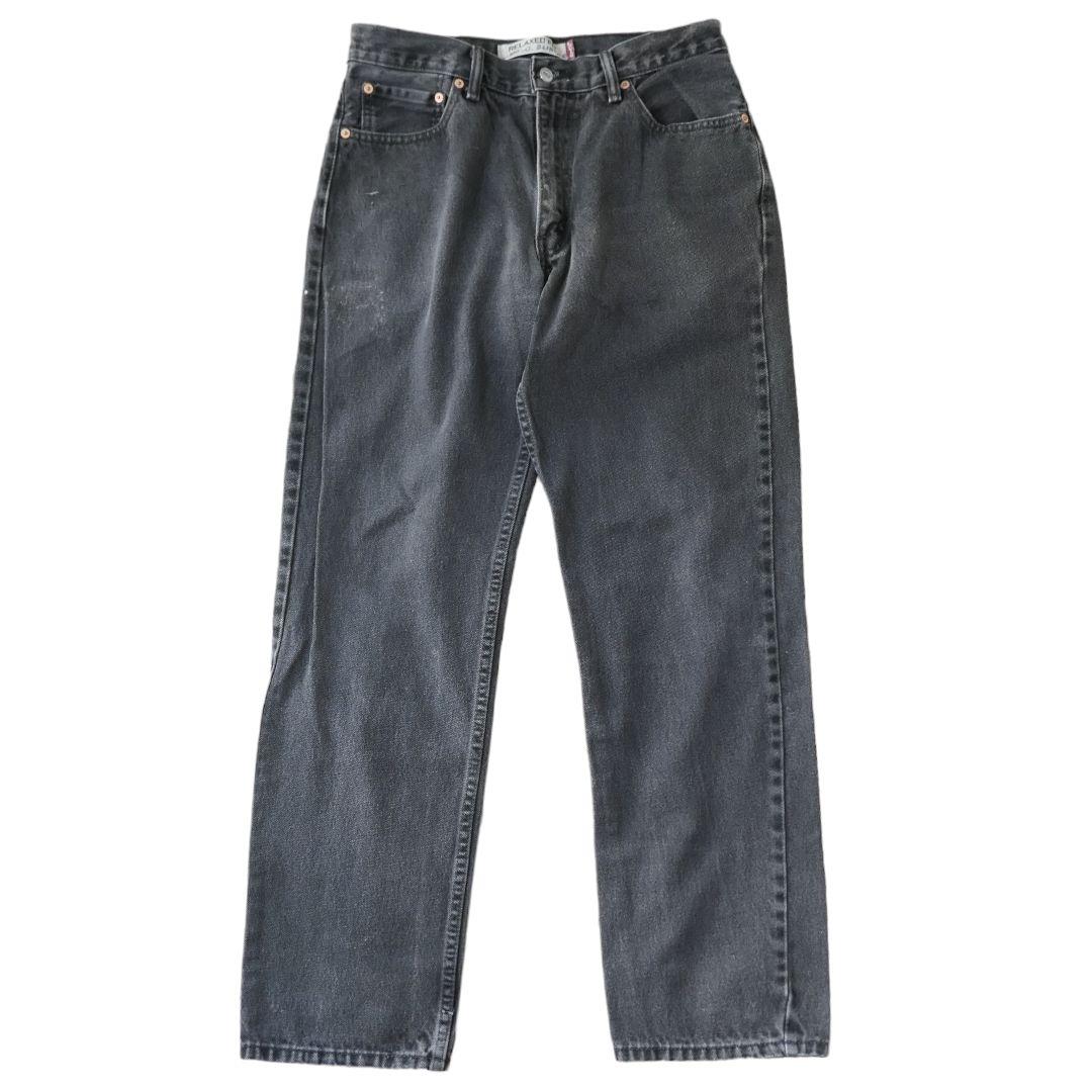 USED 34inch 550 Black denim pants -Levi's