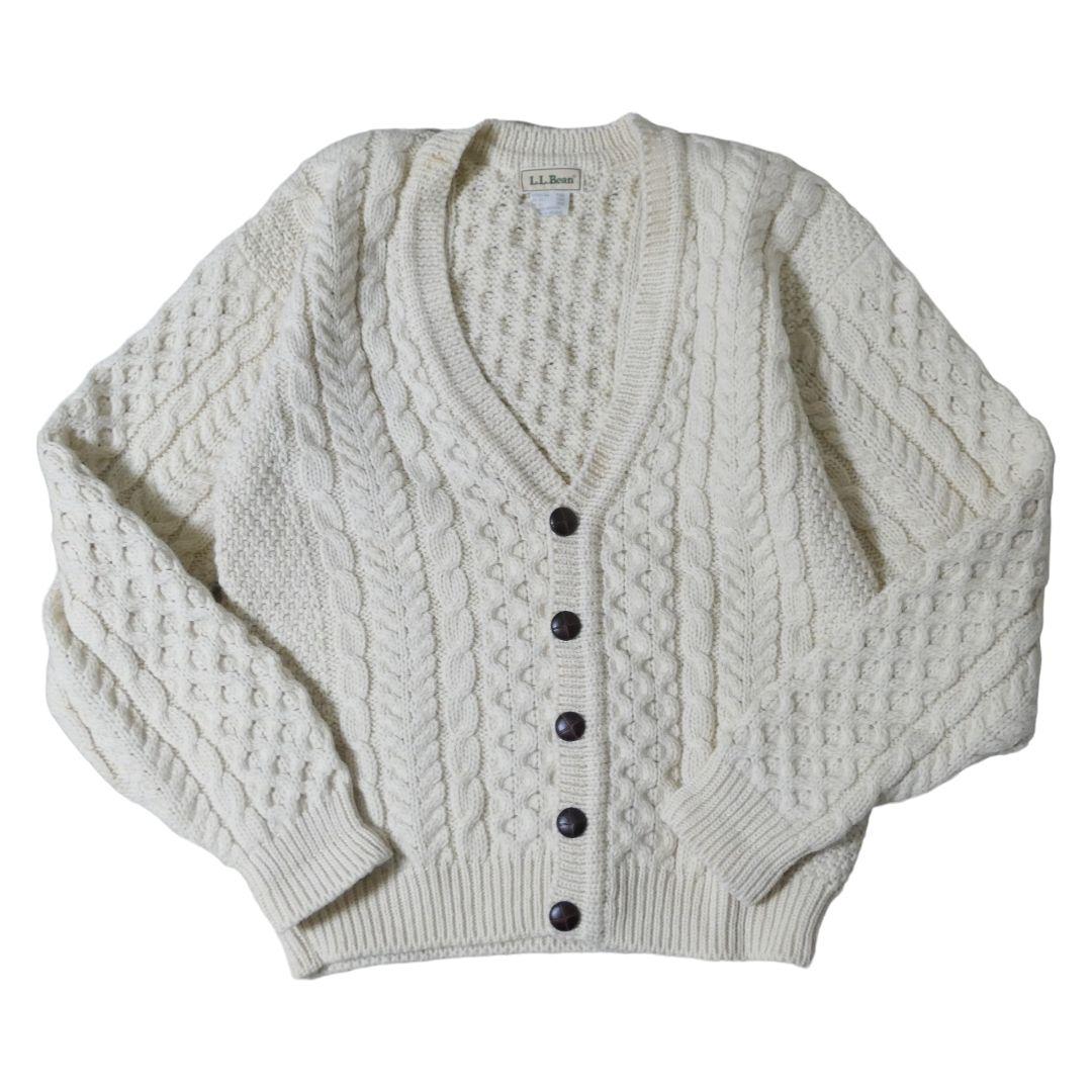 VINTAGE 70-80s Fisherman cardigan -L.L.Bean-