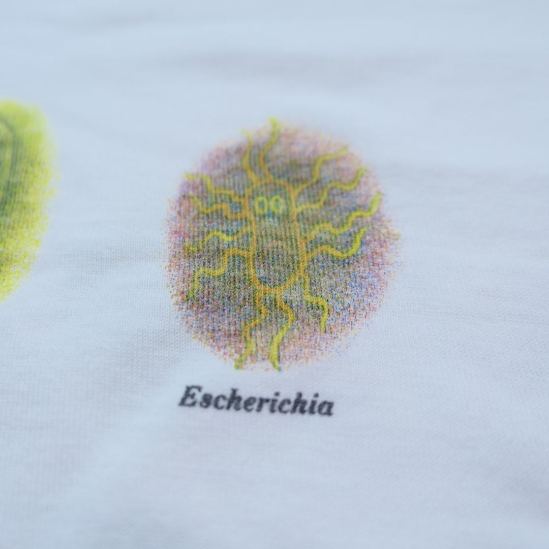 VINTAGE 90s XL Promotion Tee "Bacteria" -BAYER-
