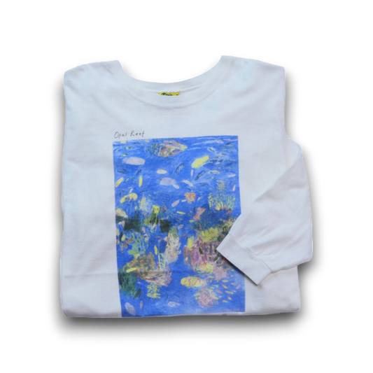 VINTAGE 90s L L/S Art Tee -Ken Done-