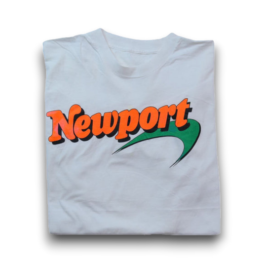 VINTAGE 90s L-XL Promotion Tee -Newport-