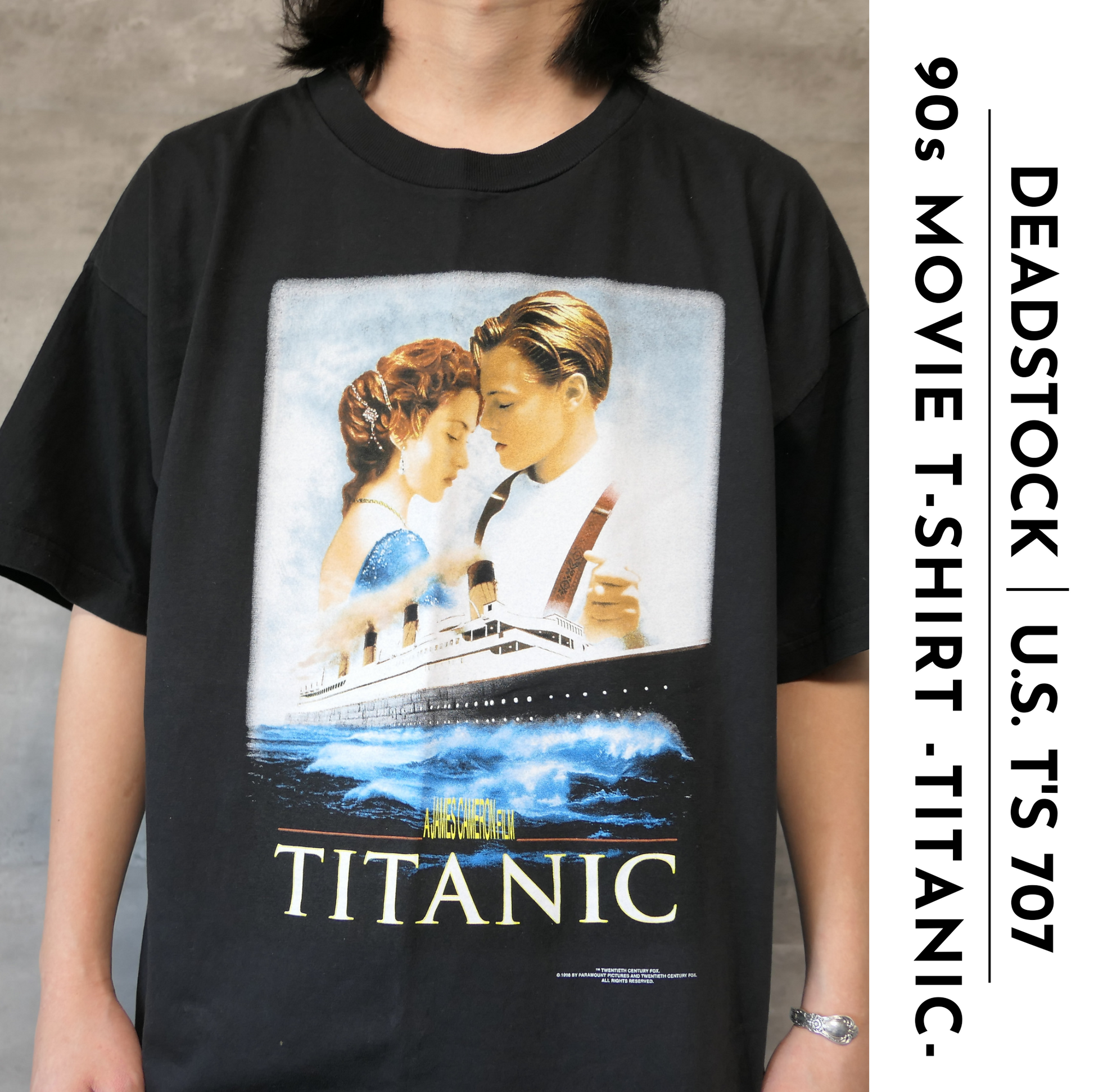 90s 1998ヴィンテージ タイタニック Titanic Tシャツ74cm