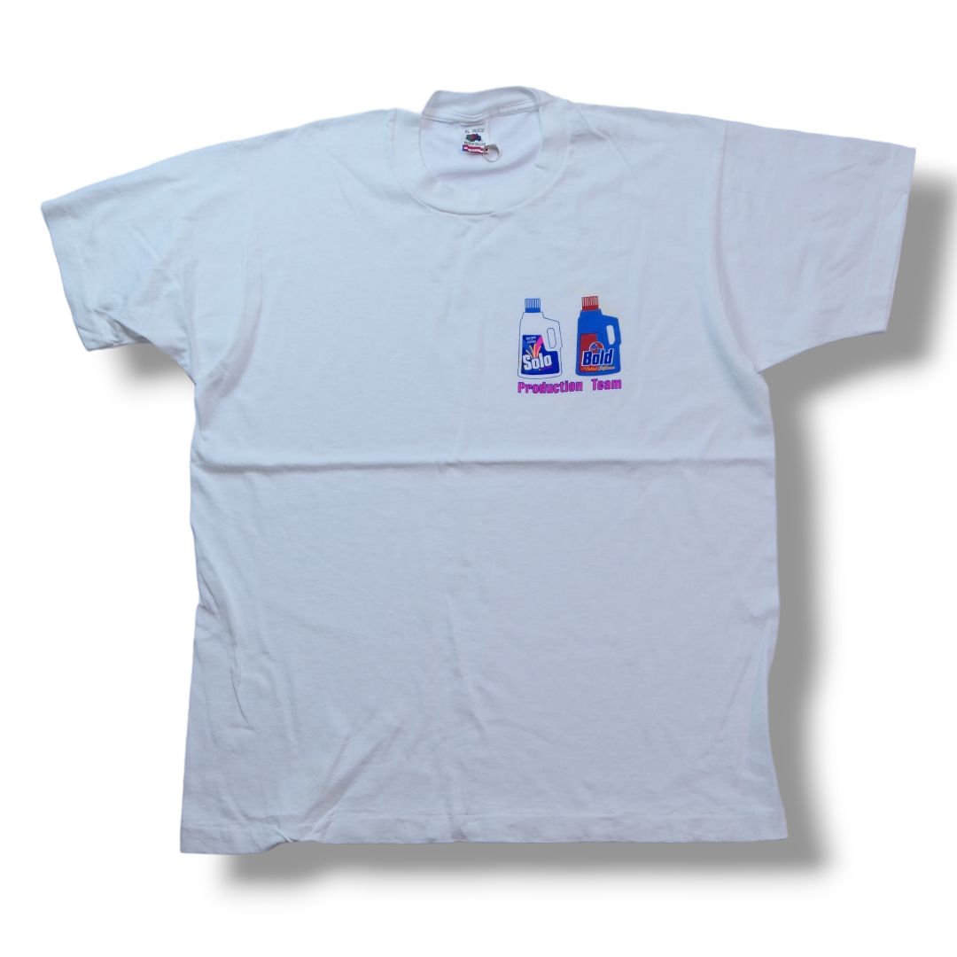 VINTAGE 90s XL Production Team Tee -P&G-