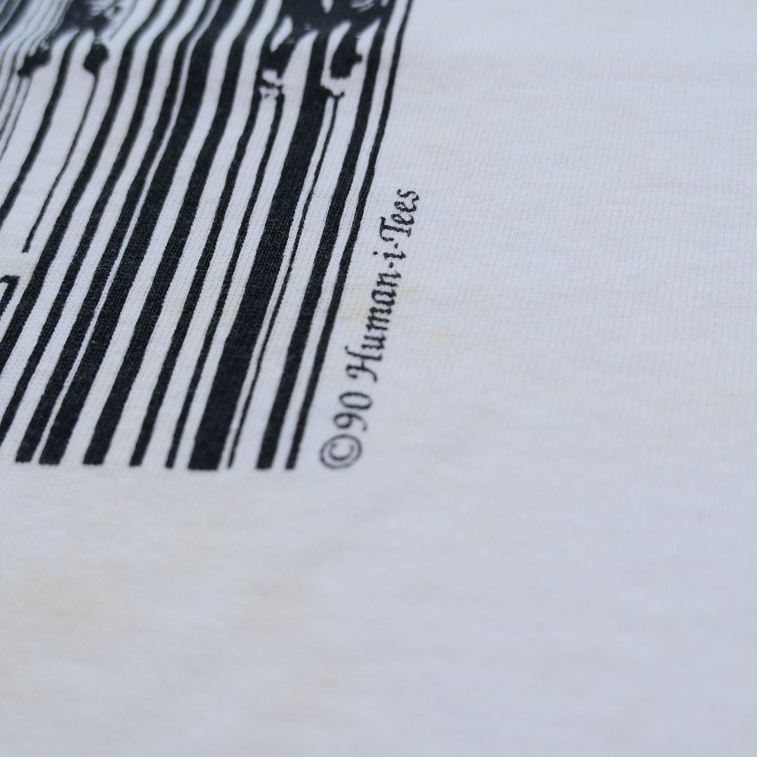 VINTAGE 90s XL Art Tees -Zebra × Barcode-