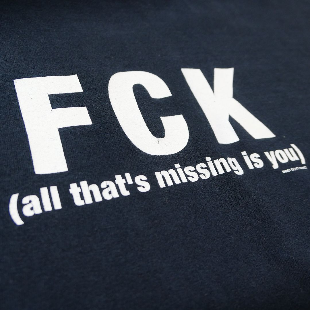 VINTAGE 00s L Message Tee -FCK-