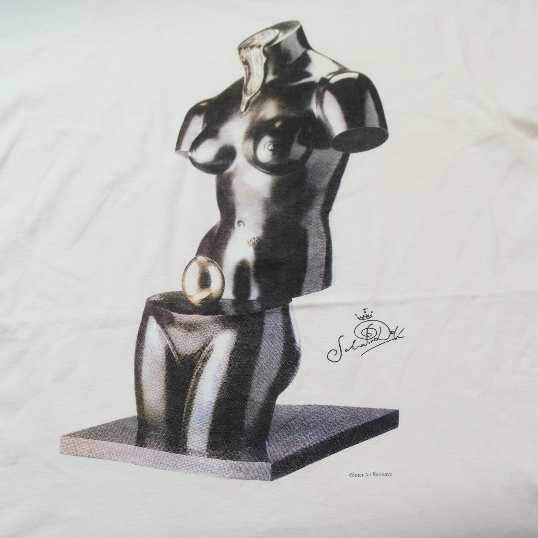 VINTAGE 90s L-XL Art Tee "SPACE VENUS" -Salvador Dali-