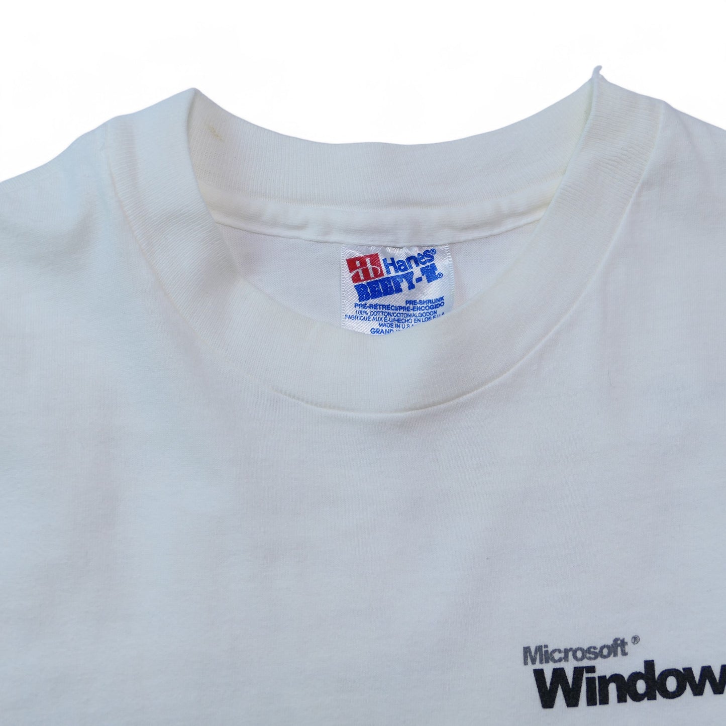 VINTAGE 90s L-XL Promotion Tee "Windows95" -Microsoft-