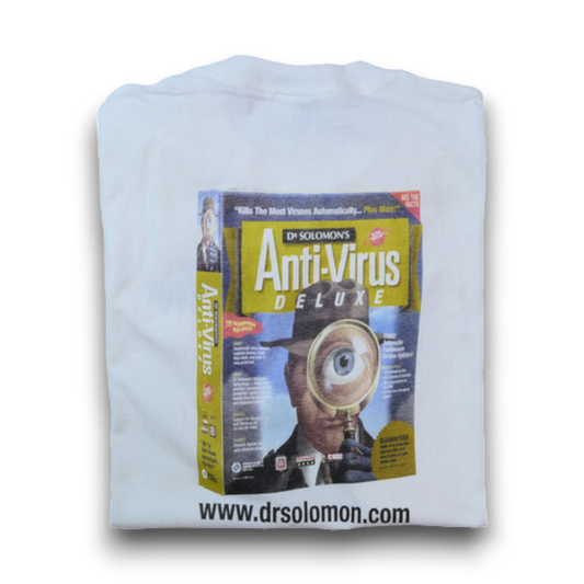 VINTAGE 90s XL Promotion Tee -Dr.Solomon's anti virus-