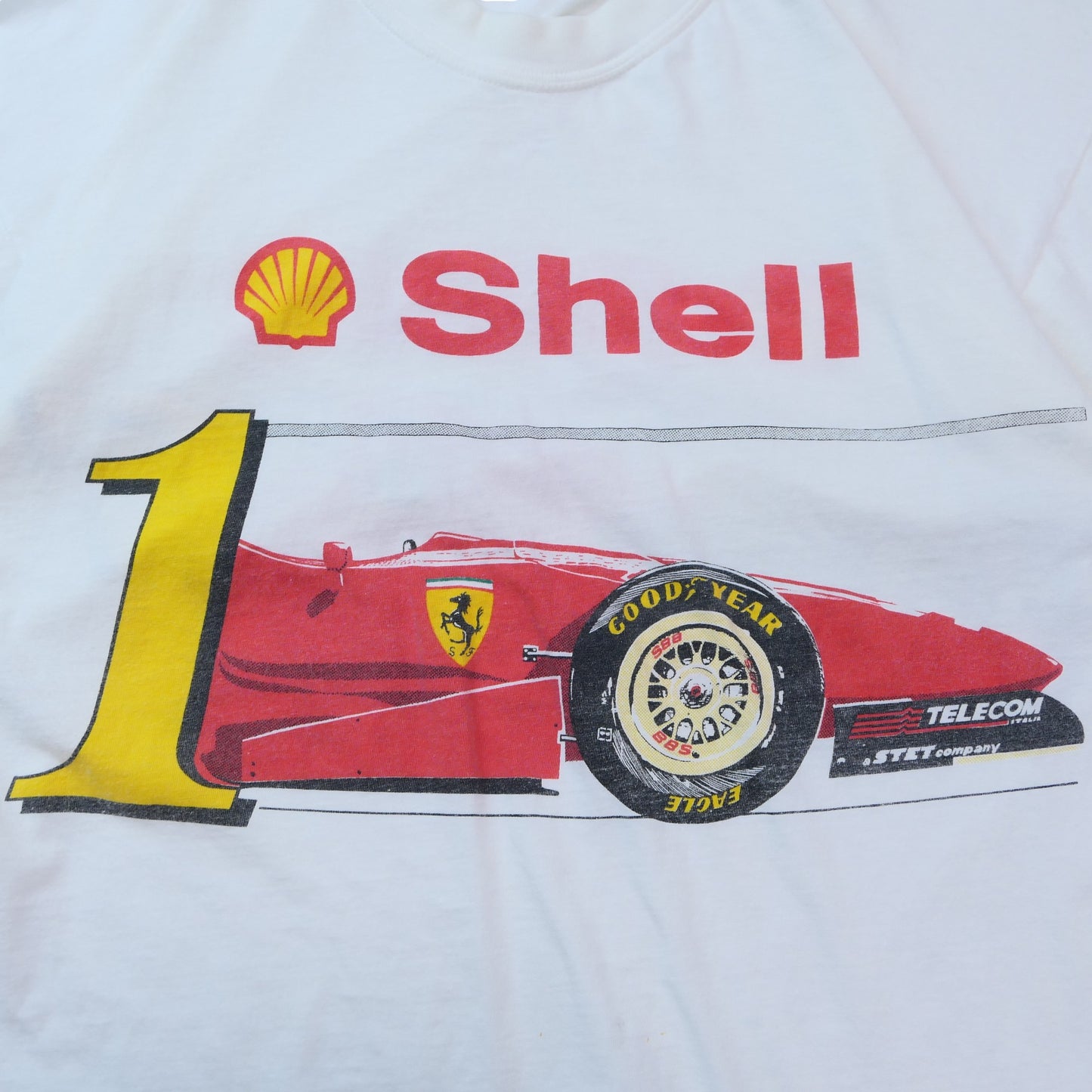VINTAGE 90s L Promotion Tee "F1" -Ferrari×Shell-