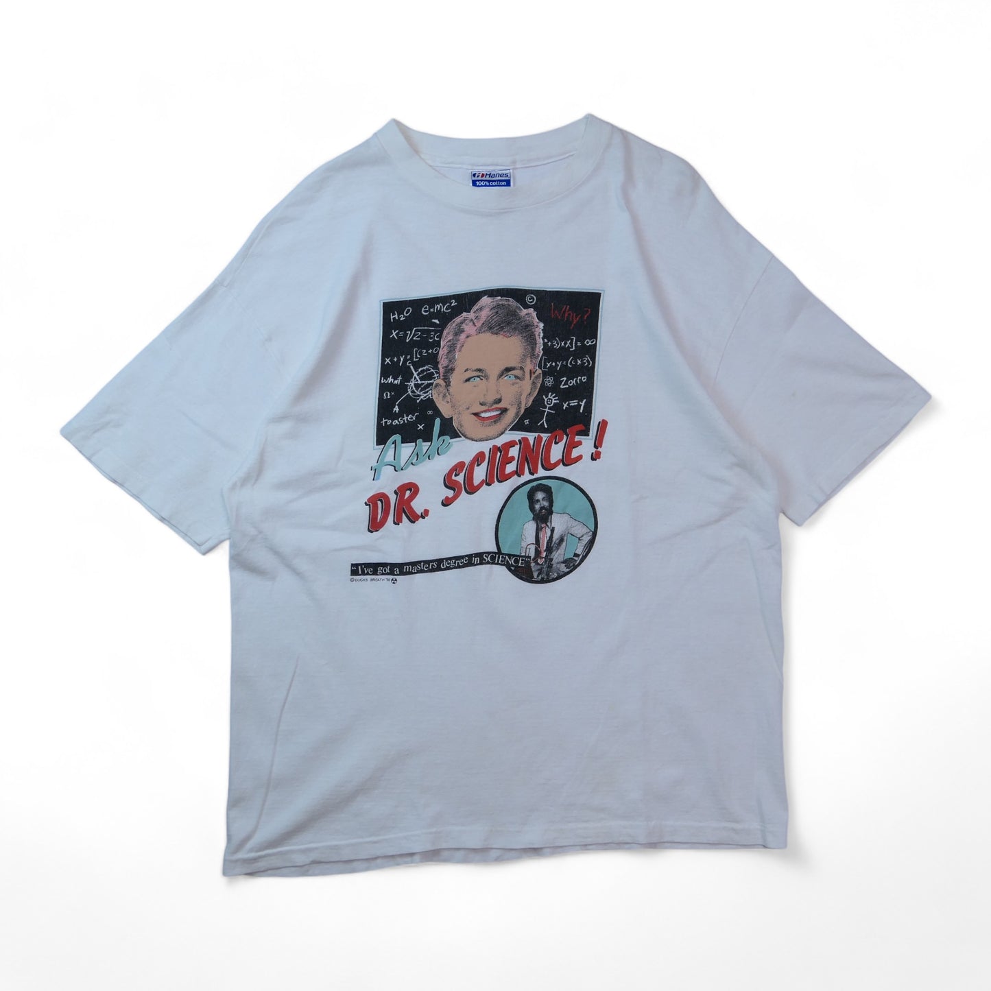 VINTAGE 80s XL Promotion Tee -Ask Dr. Science-