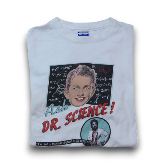 VINTAGE 80s XL Promotion Tee -Ask Dr. Science-