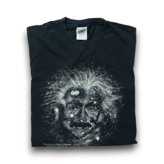 VINTAGE 90s L Face Print Tee -Albert Einstein-