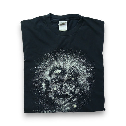 VINTAGE 90s L Face Print Tee -Albert Einstein-