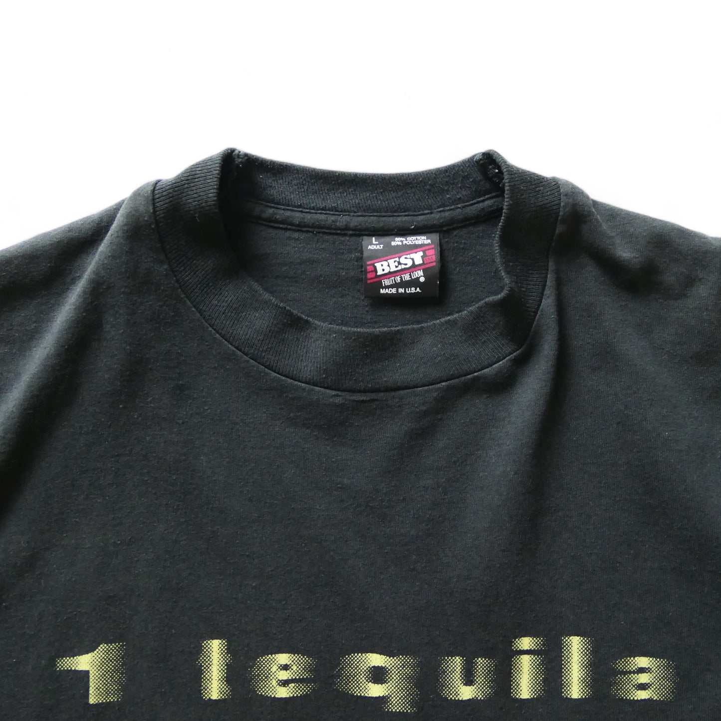 VINTAGE 90s L Message Tee -Tequila-