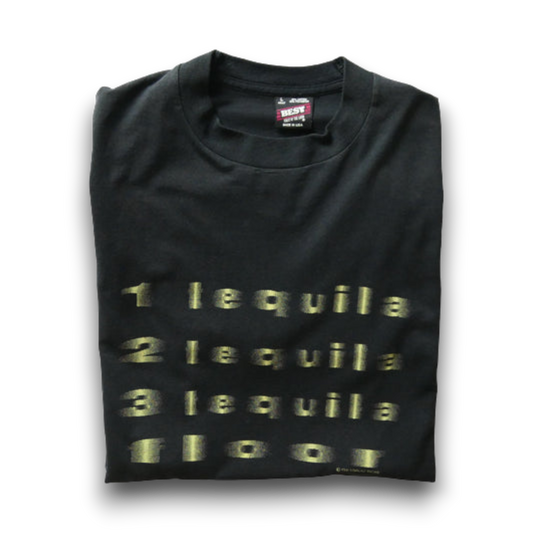 VINTAGE 90s L Message Tee -Tequila-