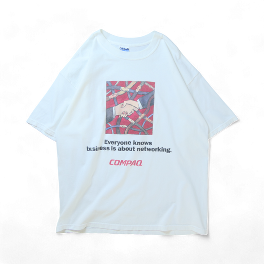 VINTAGE 90-00s XL Promotion Tee -COMPAQ-