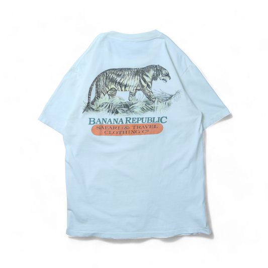 VINTAGE 90s L Animal Tee -Banana Republic-