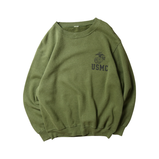 VINTAGE 90-00s L-XL Military Sweat -USMC-