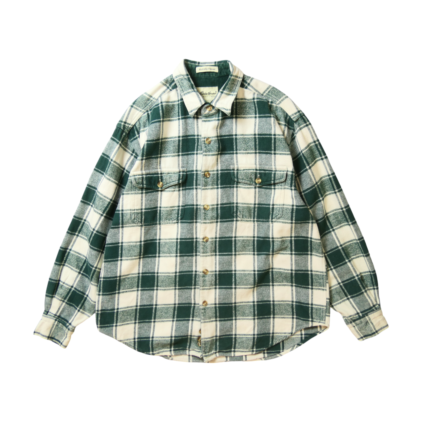 VINTAGE 90-00s Heavy Flannel Shirt -EddieBauer-