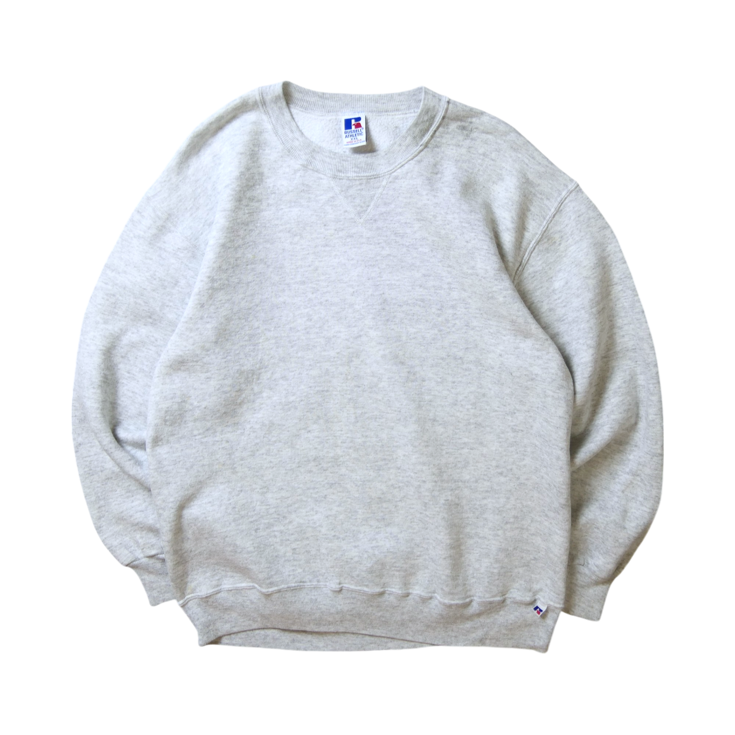 VINTAGE 90s L-XL Plain Sweatshirt -Russell Athletic-