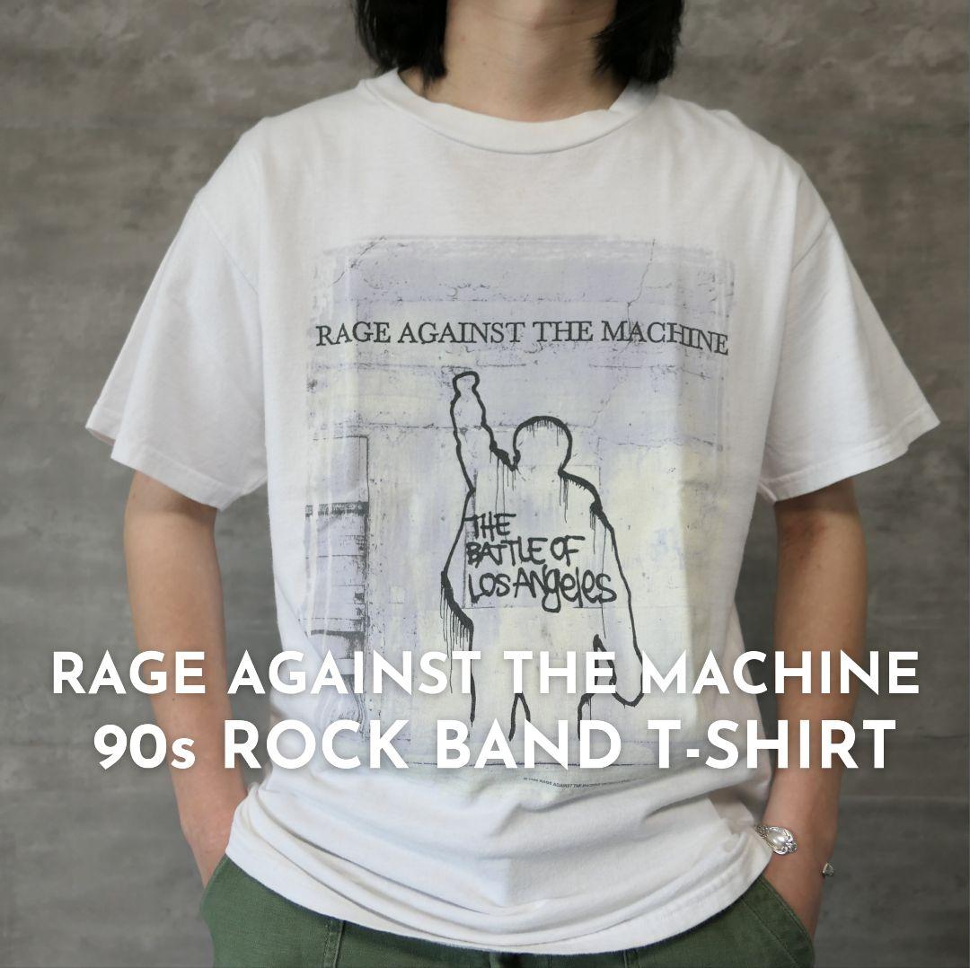 VINTAGE 90s L Rock band T-shirt -RAGE AGAINST THE MACHINE 
