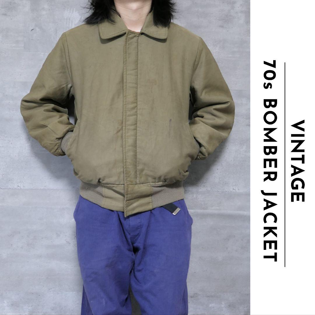 VINTAGE 70s M Bomber jacket -TALON ZIP- – ユウユウジテキ
