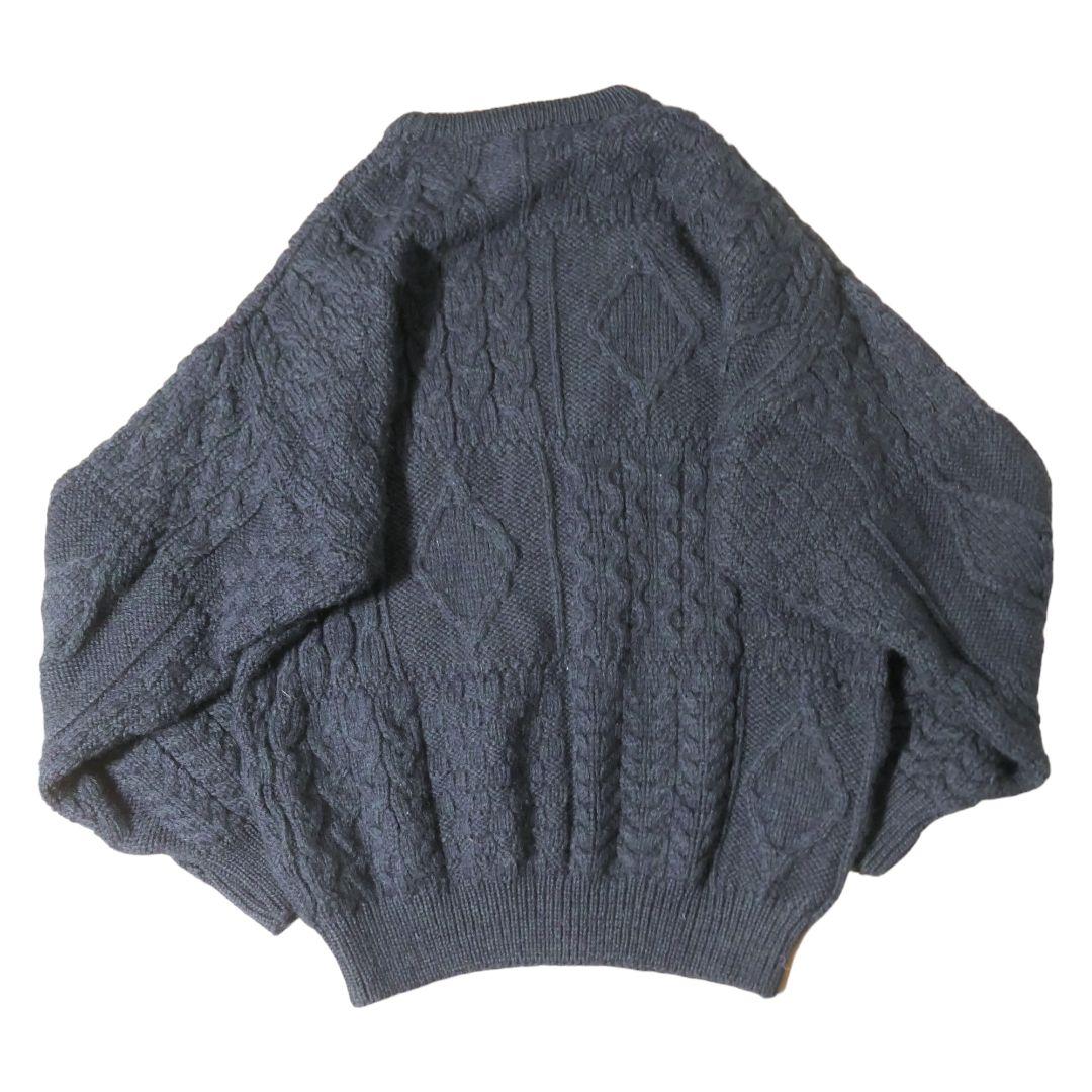 VINTAGE 90s Fisherman sweater -aran crafts-