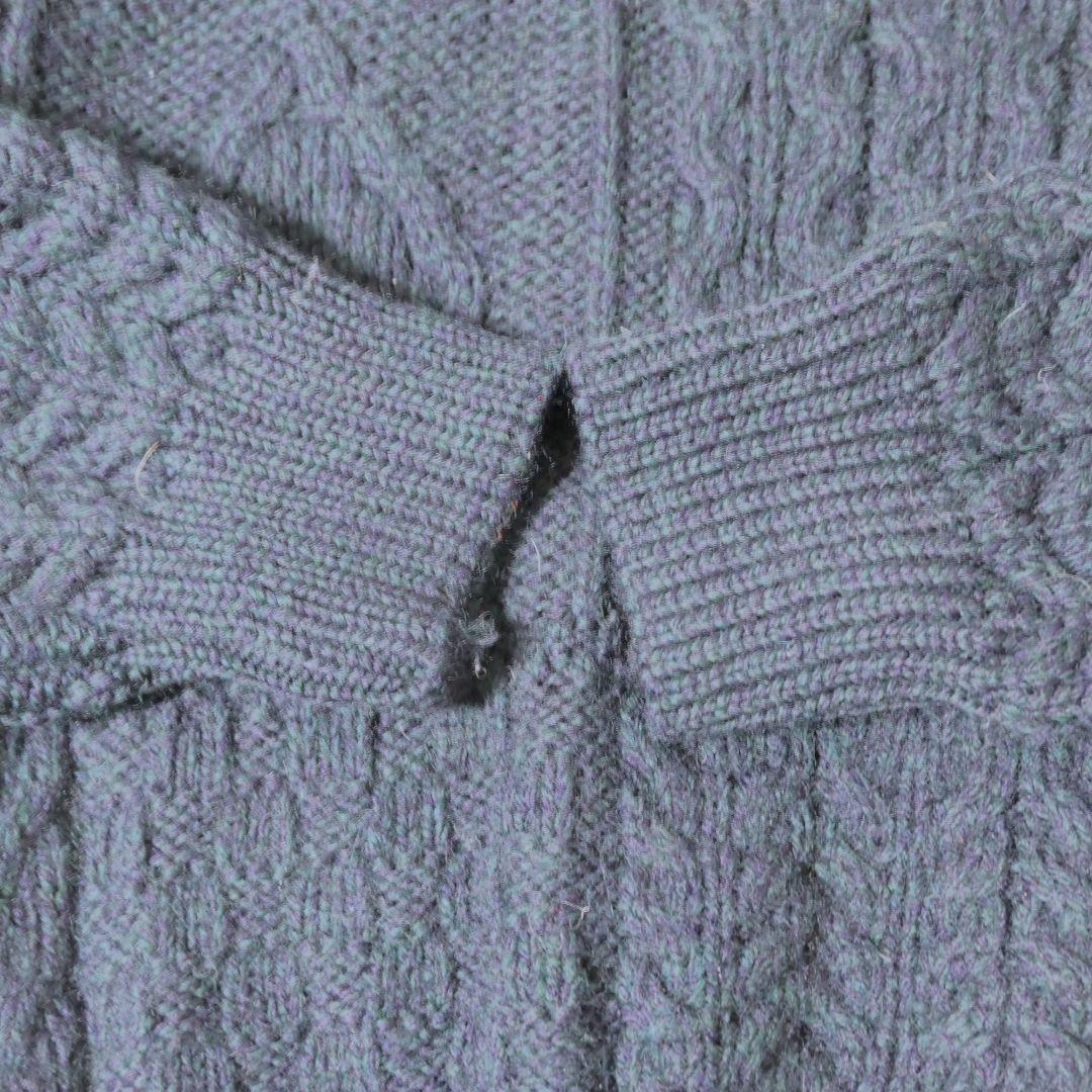 VINTAGE 90s Fisherman sweater -aran crafts-