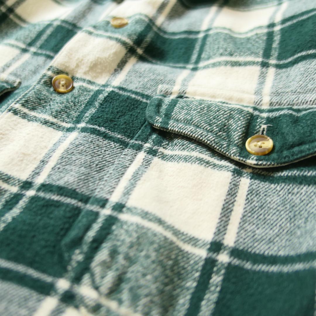 VINTAGE 90-00s Heavy Flannel Shirt -EddieBauer-