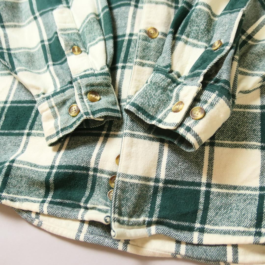 VINTAGE 90-00s Heavy Flannel Shirt -EddieBauer-