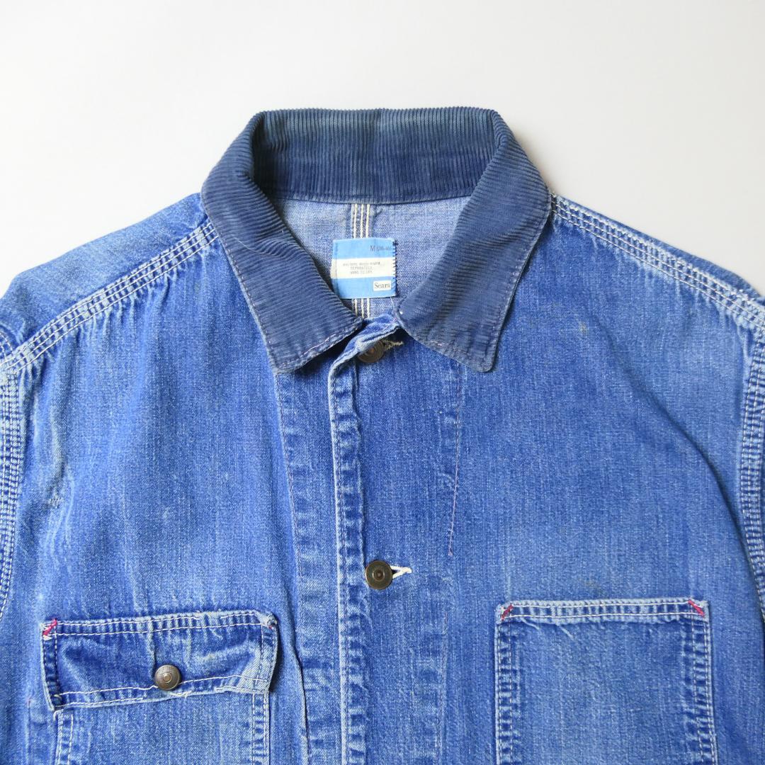 VINTAGE 60-70s M Denim Jacket -Sears-