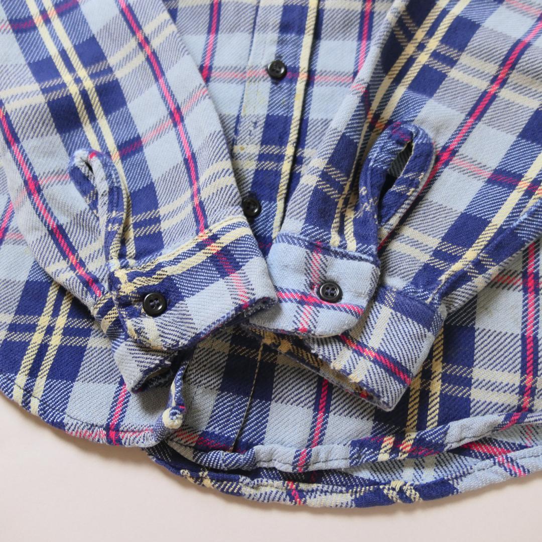 VINTAGE 80s M Flannel Shirt -Mr.Leggs-