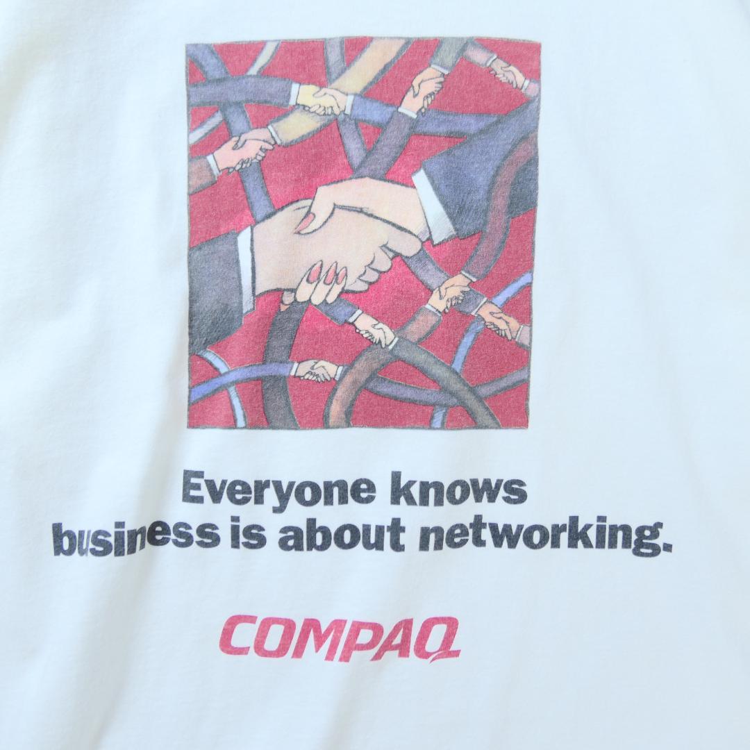 VINTAGE 90-00s XL Promotion Tee -COMPAQ-