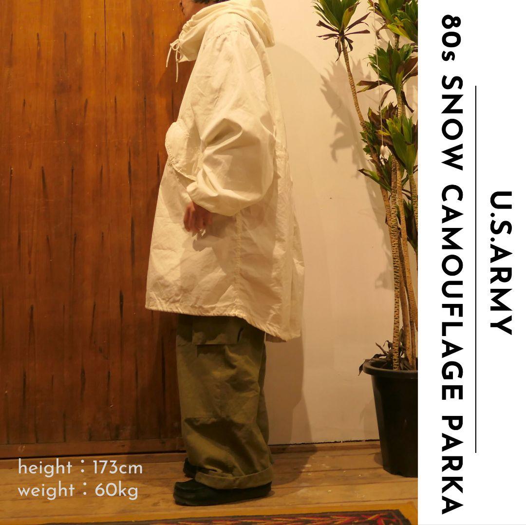 US ARMY M-1950 OVERWHITE PARKA MEDIUM 304257 Vintage アメリカ軍 凄 スノーパーカー スノーカモ  1950