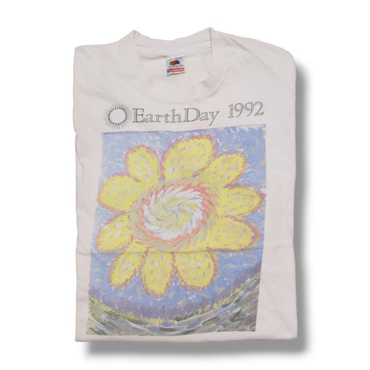VINTAGE 90s L Art Tee -EARTH DAY 1992-