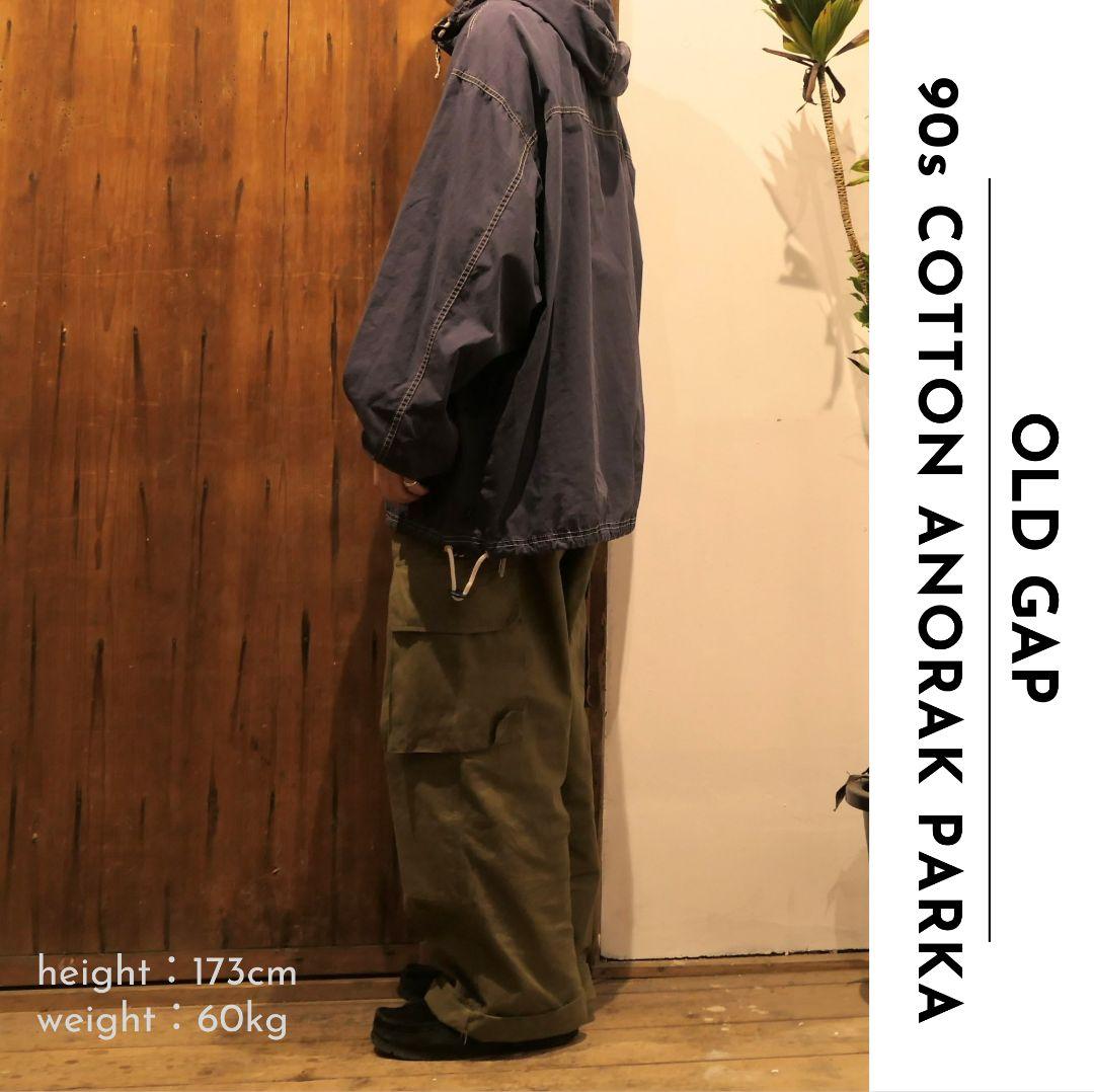 VINTAGE 90s XL Cotton Anorak Parka -OLD GAP-