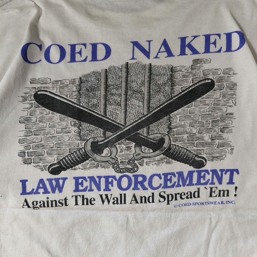 VINTAGE 90s XL Printed T-shirt -COED NAKED-