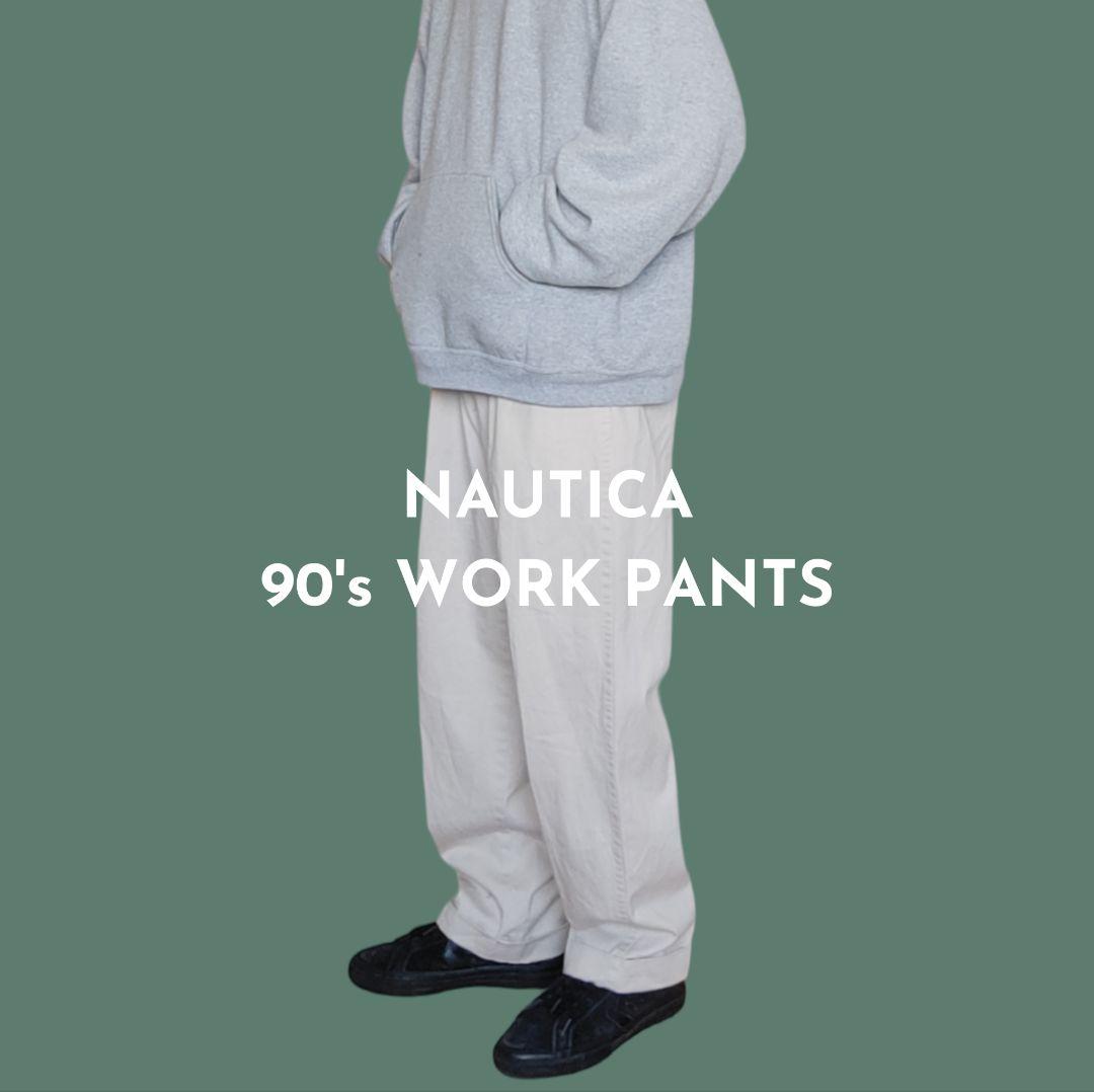 [NAUTICA] 90s work pants / 34inch