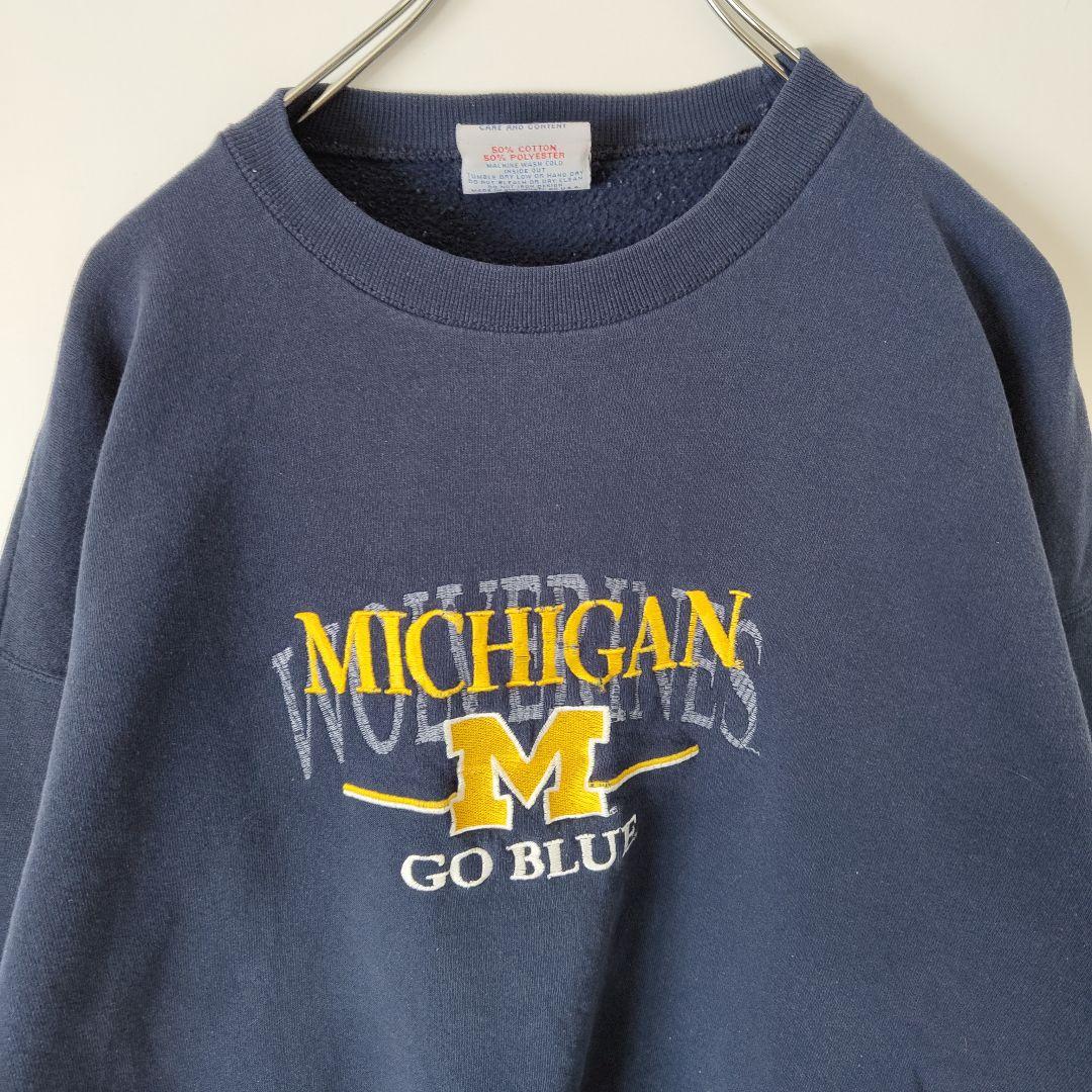 [crable sportswear] 80~90s michigan university sweat, made in USA / XL